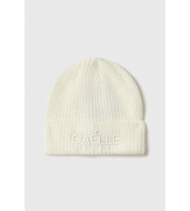 GAELLE Cappello beanie con risvolto in maglieria logo ricamato