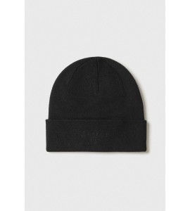 GAELLE Cappellino beanie maglieria con risvolto e logo ricamato