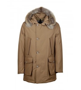 WOOLRICH Arctic Parka in Ramar Cloth con pelliccia removibile