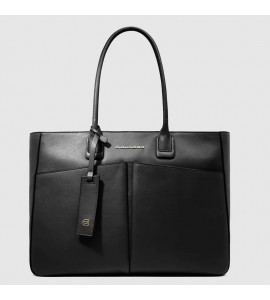 PIQUADRO Borsa donna in pelle porta PC 15,6"