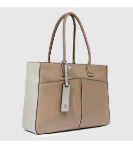 PIQUADRO Borsa donna in pelle porta PC 15,6"