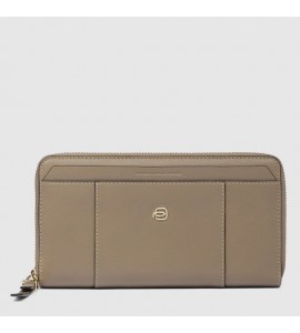 PIQUADRO Portafoglio donna soffietti con zip Circle