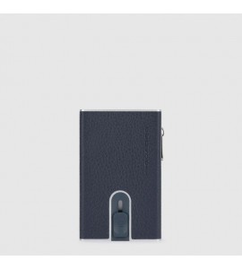 PIQUADRO Compact wallet porta monete con sliding system