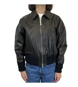 DFOUR BOMBER DONNA IN PELLE
