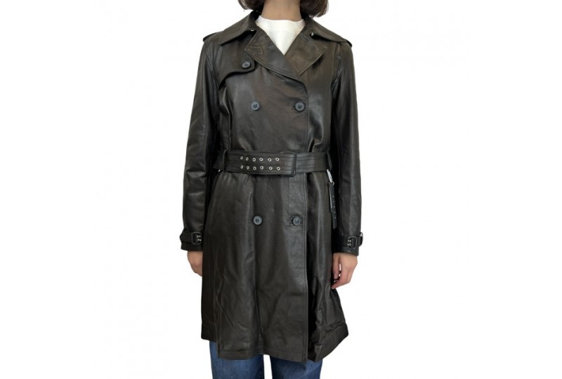 DFOUR TRENCH DONNA IN PELLE