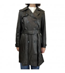 DFOUR TRENCH DONNA IN PELLE