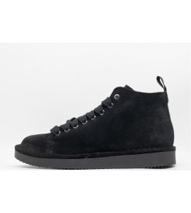PANCHIC POLACCHINO UOMO P01 IN SUEDE FODERATO IN MICROFIBRA NERO