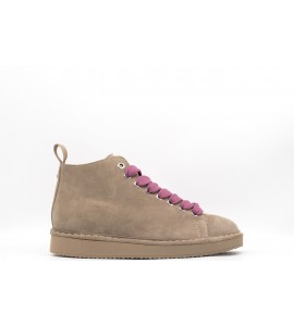 PANCHIC POLACCHINO DONNA P01 IN SUEDE FODERATO IN MICROFIBRA NOCE BROWNROSE