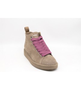 PANCHIC POLACCHINO DONNA P01 IN SUEDE FODERATO IN MICROFIBRA NOCE BROWNROSE