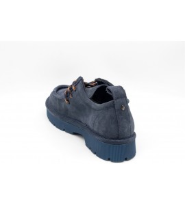 PANCHIC SCARPA ALLACCIATA UOMO P99 IN SUEDE FODERATA IN MICROFIBRA BLU COBALTO