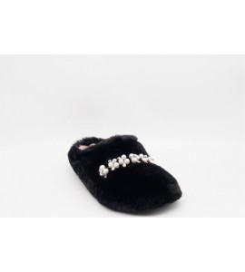 GRUNLAND Ciabatta peluche con accessorio | GLES