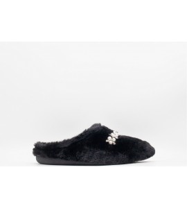 GRUNLAND Ciabatta peluche con accessorio | GLES