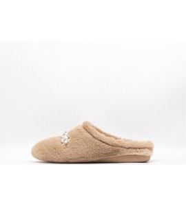 GRUNLAND Ciabatta peluche con accessorio | GLES