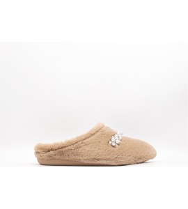 GRUNLAND Ciabatta peluche con accessorio | GLES