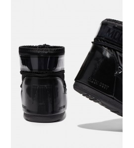 MOON BOOT ICON LOW GLANCE NERO IN RASO