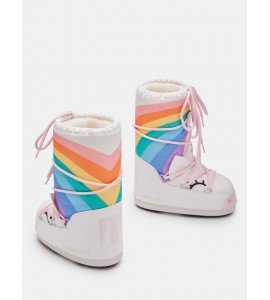 MOON BOOT ICON JUNIOR UNICORN BIANCO