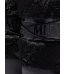 MOON BOOT ICON NERO IN ECOPELLICCIA