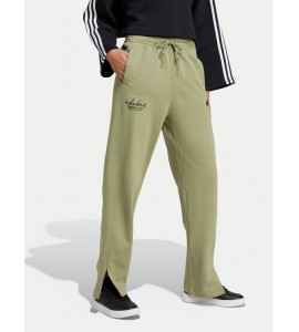 ADIDAS Pantaloni Signature Graphic Verde Loose Fit