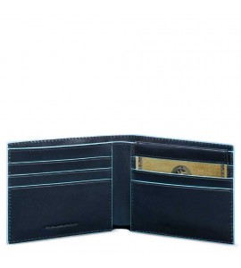 PIQUADRO Portafoglio con portadocumenti rimovibile Blue Square