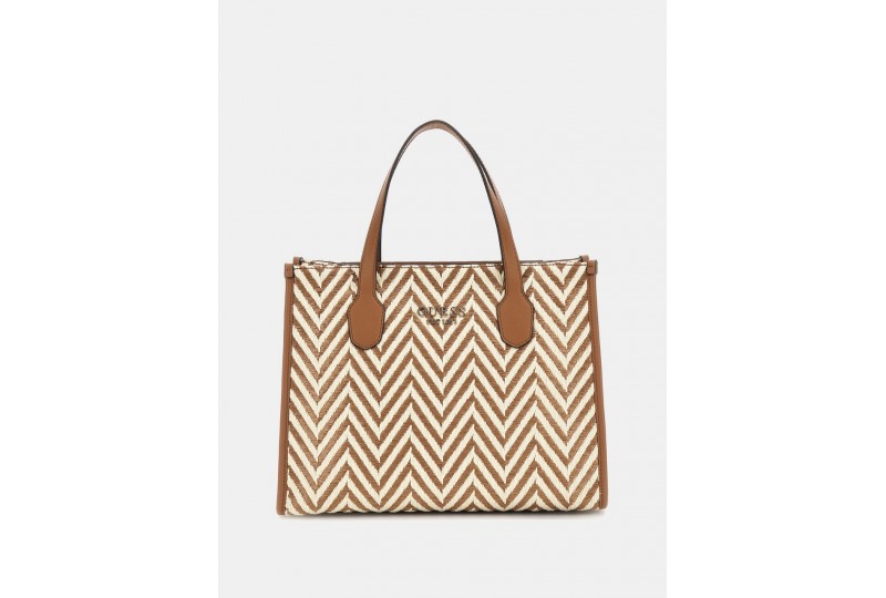 GUESS BORSA IN RAFIA SILVANA