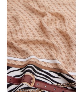 GUESS Foulard Zamira Animalier 4G Logo