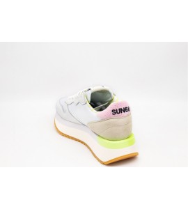 SUN 68 BIG STARGIRL SPONGEE LOGO BIANCO/ROSA