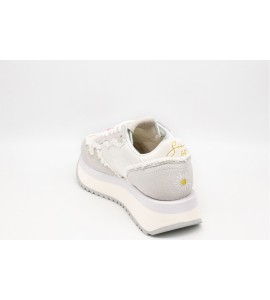 SUN 68 BIG STARGIRL CANVAS BIANCO PANNA