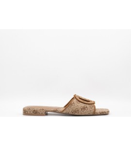 GUESS Sandalo Tarisha beige 4G logo peony