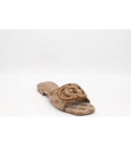 GUESS Sandalo Tarisha beige 4G logo peony