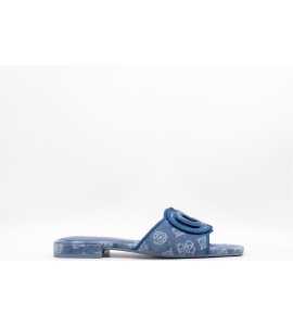 GUESS Sandalo Tarisha denim 4G logo peony