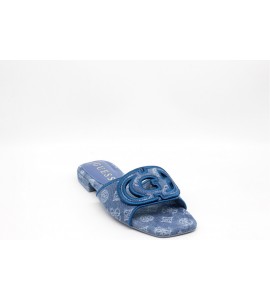 GUESS Sandalo Tarisha denim 4G logo peony