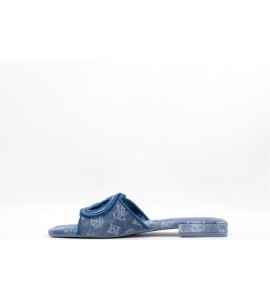 GUESS Sandalo Tarisha denim 4G logo peony
