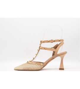 OVYE' Slingback In Rete Con Strass