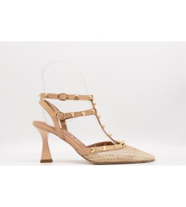 OVYE' Slingback In Rete Con Strass