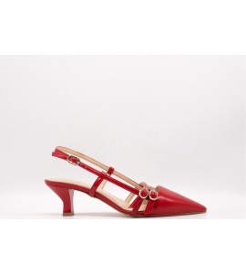 OVYE' Slingback In Naplak JEZEBEL