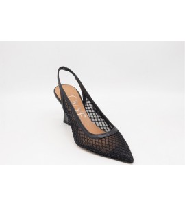 OVYE' Slingback In Rete Con Strass TRISTINE
