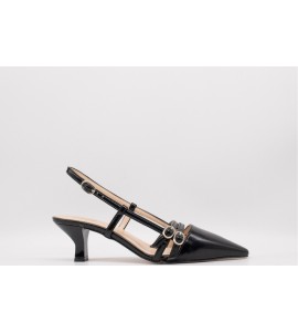 OVYE' Slingback In Naplak JEZEBEL