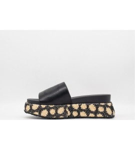 LIU JO Ciabatte platform in rafia