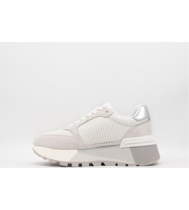LIU JO Sneakers platform in suede e mesh