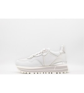 LIU JO Sneakers platform in pelle e mesh