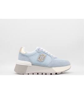 LIU JO Sneakers platform in suede e mesh