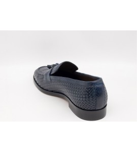 EXTON Mocassini Uomo Pelle Di Vitello Jeans
