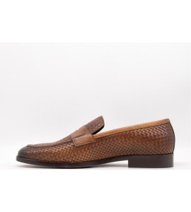 EXTON Mocassini Uomo Pelle Di Vitello Camel