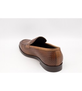 EXTON Mocassini Uomo Pelle Di Vitello Camel