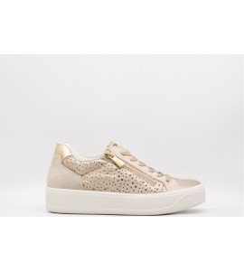 IGI & CO Sneakers in pelle da donna champagne.