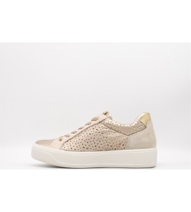 IGI & CO Sneakers in pelle da donna champagne.