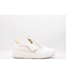 IGI & CO Sneakers con zeppa in pelle da donna bianco