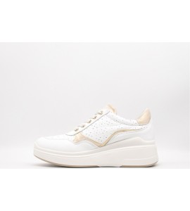 IGI & CO Sneakers con zeppa in pelle da donna bianco
