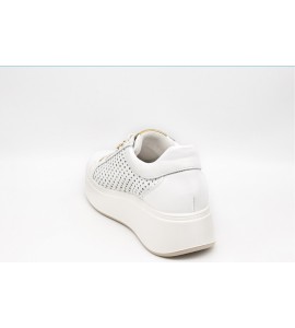 IGI & CO Sneakers con zeppa in pelle da donna bianco