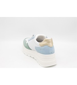 IGI & CO Sneakers con zeppa da donna menta-celeste